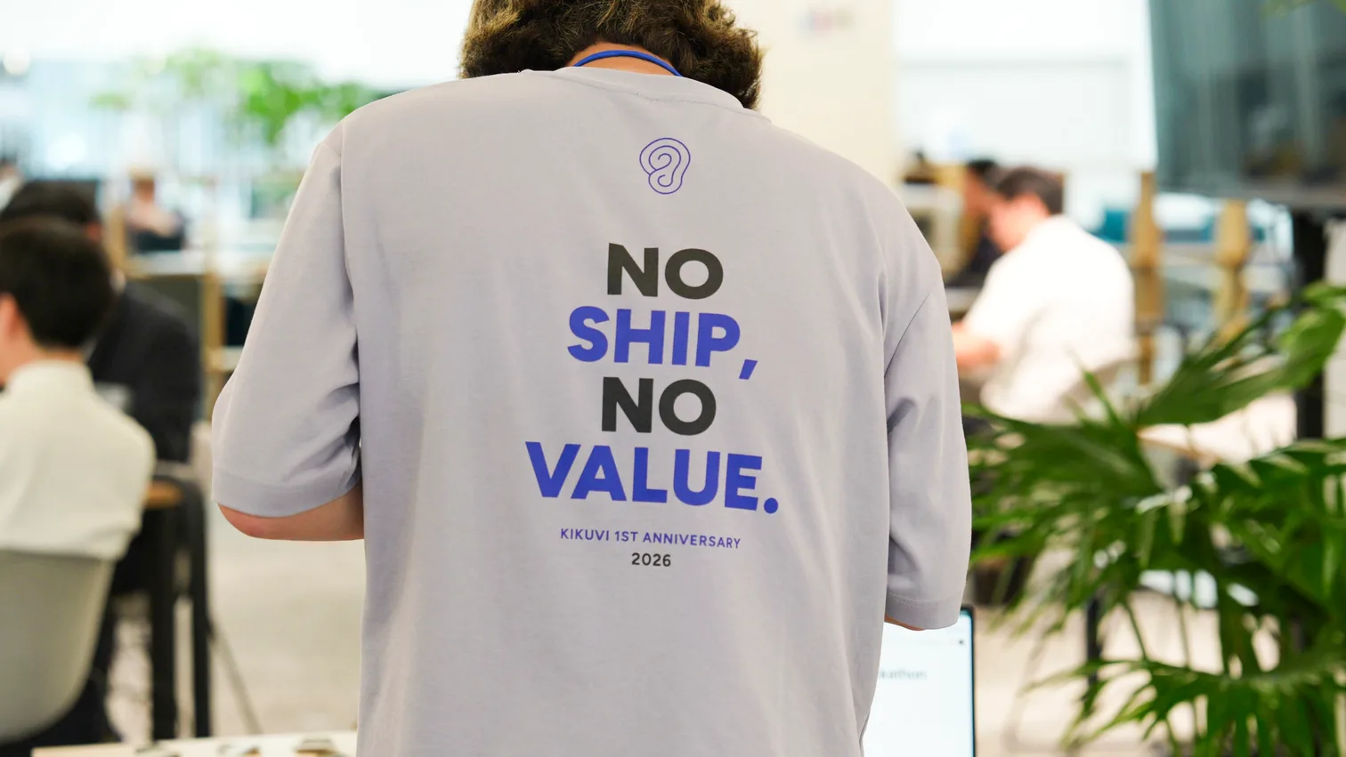 Our team in the T-shirts
